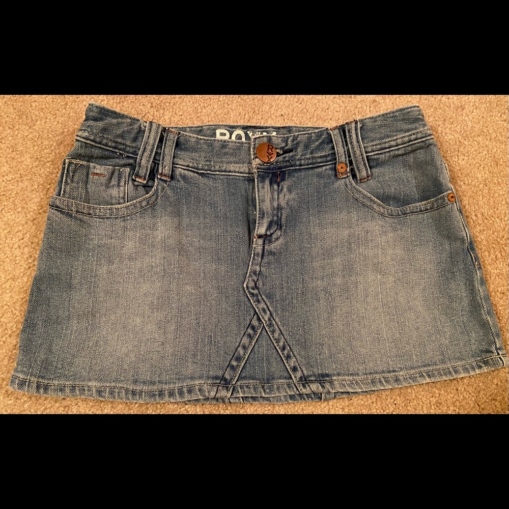 Roxy jean mini skirt